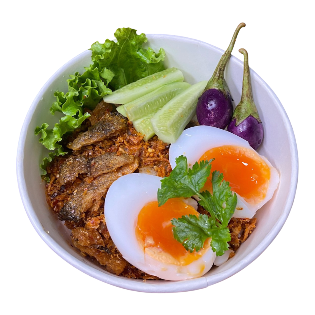 ข้าวราดน้ำพริกปลาสลิด